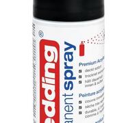 Edding 5200-901 - Spray Permanente de Pintura Acrílica - 200 ml - Negro Intenso Mate