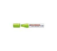 Edding 4090-011 - Caja con 5 Marcadores de Tiza Líquida para Pizarras y Vidrio - Punta biselada 4-15mm - Verde Claro