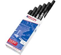 edding Rotulador de pintura 792, negro, 10 bolígrafos, punta extrafina de 0,8 mm, marcador de pintura para marcar y etiquetar metal, vidrio, piedra o plástico, altamente opaco, permanente, a prueba de