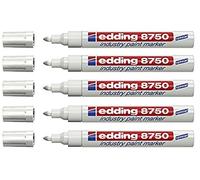Edding 8750 - Rotuladores de pintura (2 - 4 mm, 3 unidades), color blanco