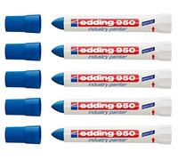 edding Rotulador especial 950 Industry Painter, 10 mm | (5 rotuladores, azul)