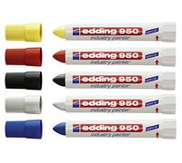 Edding Rotulador especial 950 Industry Painter, 10 mm, individual y en diferentes cantidades, colores y surtido a elegir (5, 5 colores)