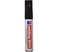 Edding - Rotulador marcador permanente 800 negro -punta biselada 12 mm (5 unidades)