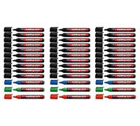 edding Rotulador permanente 300 (30 x negro) + 9 x (rojo/verde/azul)