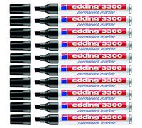 edding Rotulador permanente edding 3300, recargable, 1-5 mm (10 x negro)