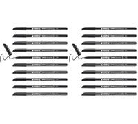 Edding Rotulador punta fibra 1200 negro n.1 punta redonda 0.5 mm (Paquete de 2)