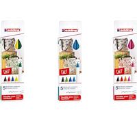 edding Rotulador textil 4600, punta redonda, 1 mm (juego completo, 1 mm)