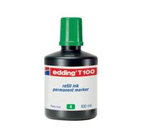 edding Tinta de recarga para marcador permanente T 100 – dosificador por goteo – 100 ml, verde