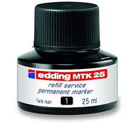 edding Tinta rotulador mtk25 con sistema capilar color negro frasco de 25 ml