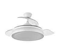 Eden pulse Ventilador DC 72W, 6120lm, 3 aspas, giro de 110°, 3 colores, control remoto, temporizador, memoria; ideal para refrescar y decorar espacios.