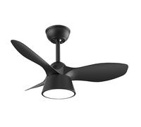 Eden pulse Ventilador DC Cúbico 36W, 2680lm, 3 Aspas, 82d, 3000K/4500K/6000K, control remoto, temporizador, memoria - ideal para refrigeración y iluminación.