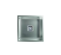 EDESA Fregadero bajo encimera MAKALU BE 40X40 1C PLUS R.-10. 950270033. Una cubeta, Inoxidable, acabado acero. Para mueble de