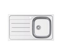 EDESA Fregadero sobre encimera VELETA SE 86 1C1E EI .A. 950270055. Una cubeta, con escurridor, Inoxidable, acabado acero. Para