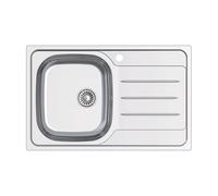 EDESA Fregadero sobre encimera VELETA SE 79 1C1E ED .A. 950270056. Una cubeta, con escurridor, Inoxidable, acabado acero. Para