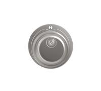 EDESA Fregadero sobre encimera K2 SE 49 1C. 950270042. Una cubeta, Inoxidable, acabado acero. Para mueble de 45 cm