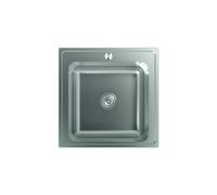 EDESA Fregadero sobre encimera VELETA SE 50 1C R-40. 950270017. Una cubeta, Inoxidable, acabado acero. Para mueble de 50 cm
