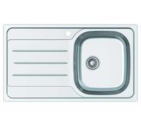 EDESA Fregadero sobre encimera VELETA SE 86 1C1E EI .A. 950270055. Una cubeta, con escurridor, Inoxidable, acabado acero. Para