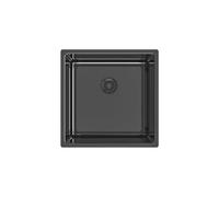 Edesa Fregadero bajo encimera a ras FUJI BE 40X40 1C R10 BK, una cubeta, para mueble de 50