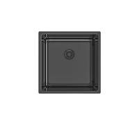 Edesa FUJIBE40X401CR10BK - Fregadero Bajo Encimera 1 Cubeta Mueble 50 Cm Acero Negro