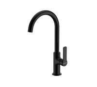 EDESA Grifo de cocina 951270031. NIAGARA NEGRO. Negro. Sobre encimera
