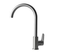 Edesa NIAGARAINOXA - Grifo Monomando Caño Alto Giratorio Aireador Anticalcáreo Inox