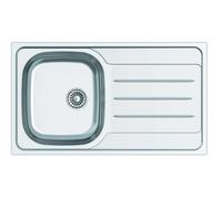 Edesa VELETA SE 86 1C1E REV - Fregadero 1 Cubert Escurridor Reversible Sobre Encimera Acero Inox
