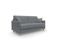 Edgar sofá cama convertible en tela felis impermeable 160 cm (mat. 120x197) gris