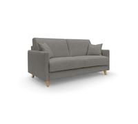 Edgar sofá cama convertible en tela felis impermeable 200 cm (mat. 160x197) taupe