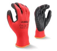 EDIMAX, Guantes Trabajo, Alta Resistencia a la Abrasión y al Desgarro nivel 3, Recubrimiento de Naylon PU, Versátiles, Protección Mecánica e Industrial (12 pares) (Talla XL / 10)