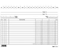 Edipro E3259VE - Lote de 100 tarjetas de 3 columnas (15 x 21 cm), color verde