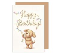 Edition Seidel G4033 SW026 - Tarjeta de felicitación de cumpleaños con sobre, diseño de oso de peluche