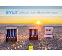 Edition Seidel Premium calendario Sylt atardeceres encantadores 2027 Formato DIN A3. Calendario de pared alemán Alemania Frisia Oriental Mar del Norte isla playa sol Andrea Dreegmeyer