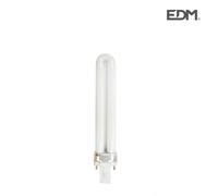 EDM Bombilla fluorescente PL 9W 00275 – Luz actínica 16,5 cm (recambio 06032)