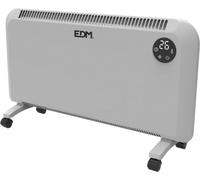 EDM 07144, Calentador eléctrico de pie, Aluminio, IP24, Para uso interior, Blanco, LED