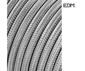 Edm 11857 cable cordón tubulares, c64 plata 5 m, 2 x 0.75 mm