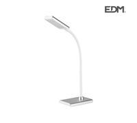 Edm 30115 flexo led 7w, 400 lumen, 4000k, color plata