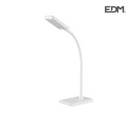 EDM Flexo LED Sobremesa 30116 7W 400 lm 4000K luz de día Blanco 13x9x33 cm