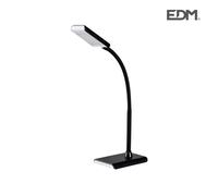 Edm 30117 flexo led 7w, 400 lumen, 4000k, color negro