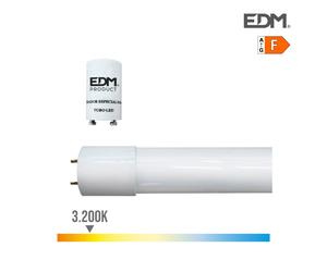 Edm 31195 tubo led t8 22w, 2.000 lumens, eco 3.200k (equivalente 58w)