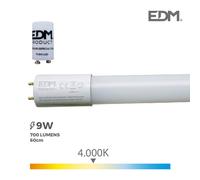 Edm 31197 tubo led t8 9w 700 lm 4000k luz dia (equivalente 18w)