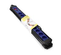 EDM Base múltiple 41821 10 tomas con protector e interruptor multicolor