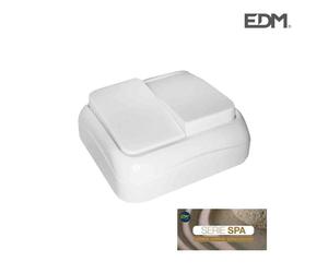 Edm 43156 doble interruptor superficie serie spa, multicolor