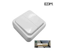 Edm 43166 doble interruptor superficie serie onsen, multicolor