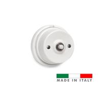 Edm 43753 mecanismo pulsador timbre porcelana serie vintage 10a, multi