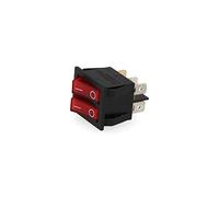 EDM 45037 Interruptor Doble Luminoso Empotrado, Multicolor, 16 A