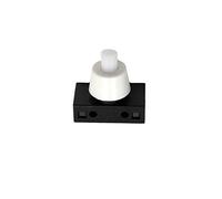 eDM 45059 Interruptor Unipolar Pulsador 2A, Blanco, 250 V