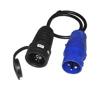EDM 46008 Clavija Cetac + Cable + Base Aérea T/Tl 16 A, Varios Colores