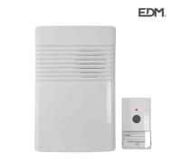 Edm 49303 timbre sin hilos pulsador y receptor a pilas, varios colores