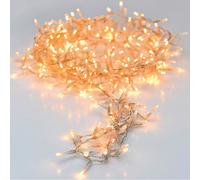 Edm 71187 guirnalda fija mini light 120 luces cable transparente, blan