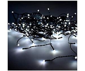 Edm 71262 cortina easy-connect 10 tiras 200 leds blanco frio 30v 200w